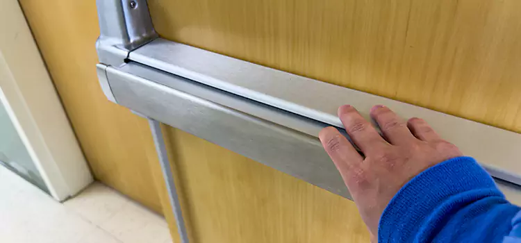 Installing a Push Bar on a Door Shirley